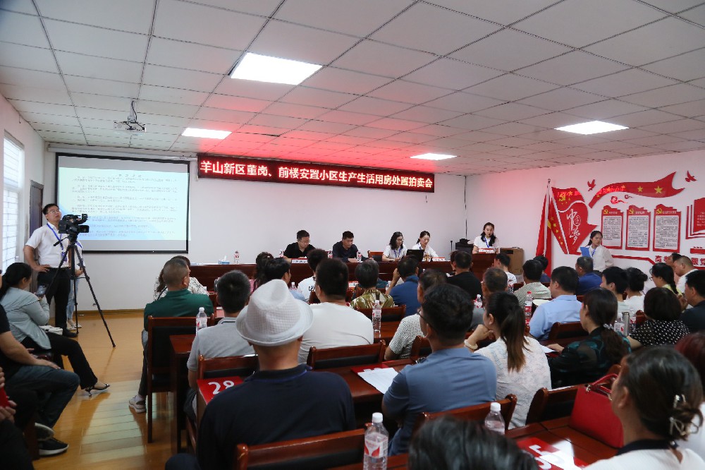 羊山新區董崗，前樓安置小區生產生活用房處置拍賣會
